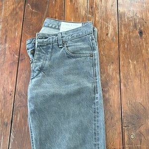 Rag and bone size 30 slim straight gray jean